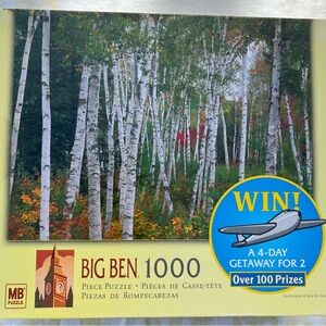Sealed NIB Hasbro Big Ben 1000 Piece Jigsaw Puzzle Milton Bradley Aspens